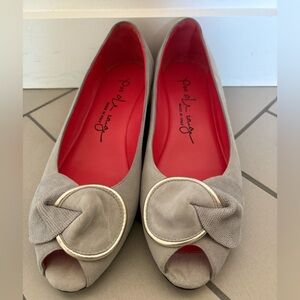 Pas de Rouge pumps in suede in 37.5